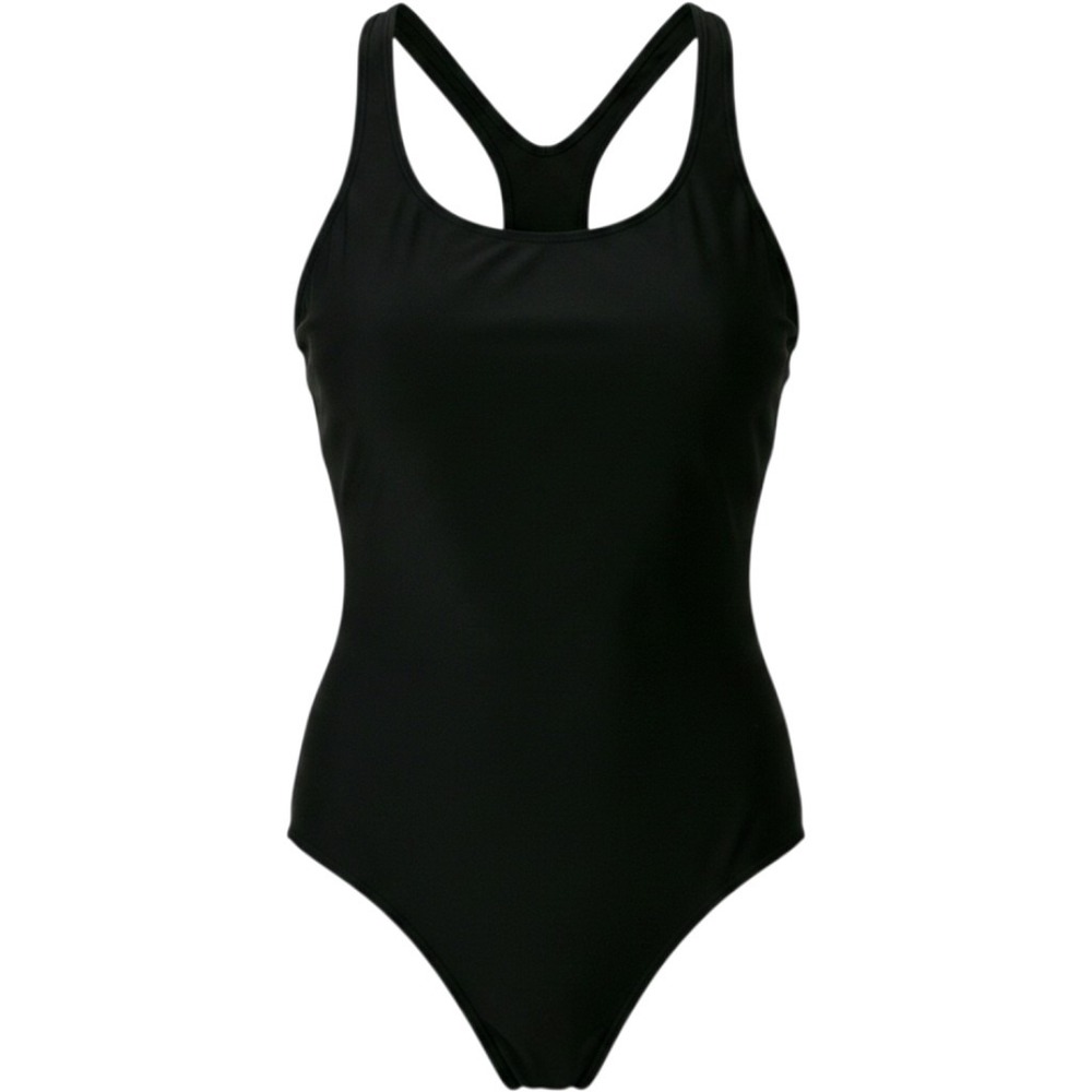 Syrokan Women's 20W XXL Black Racerback One Piece Swimsuit Size Int'l 50 NWT